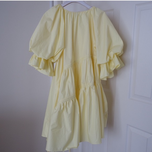 PLEASE SEARCHING FOR AJE HUSHED ASYMMETRIC DRESS IN LEMON - Picture 3 of 3